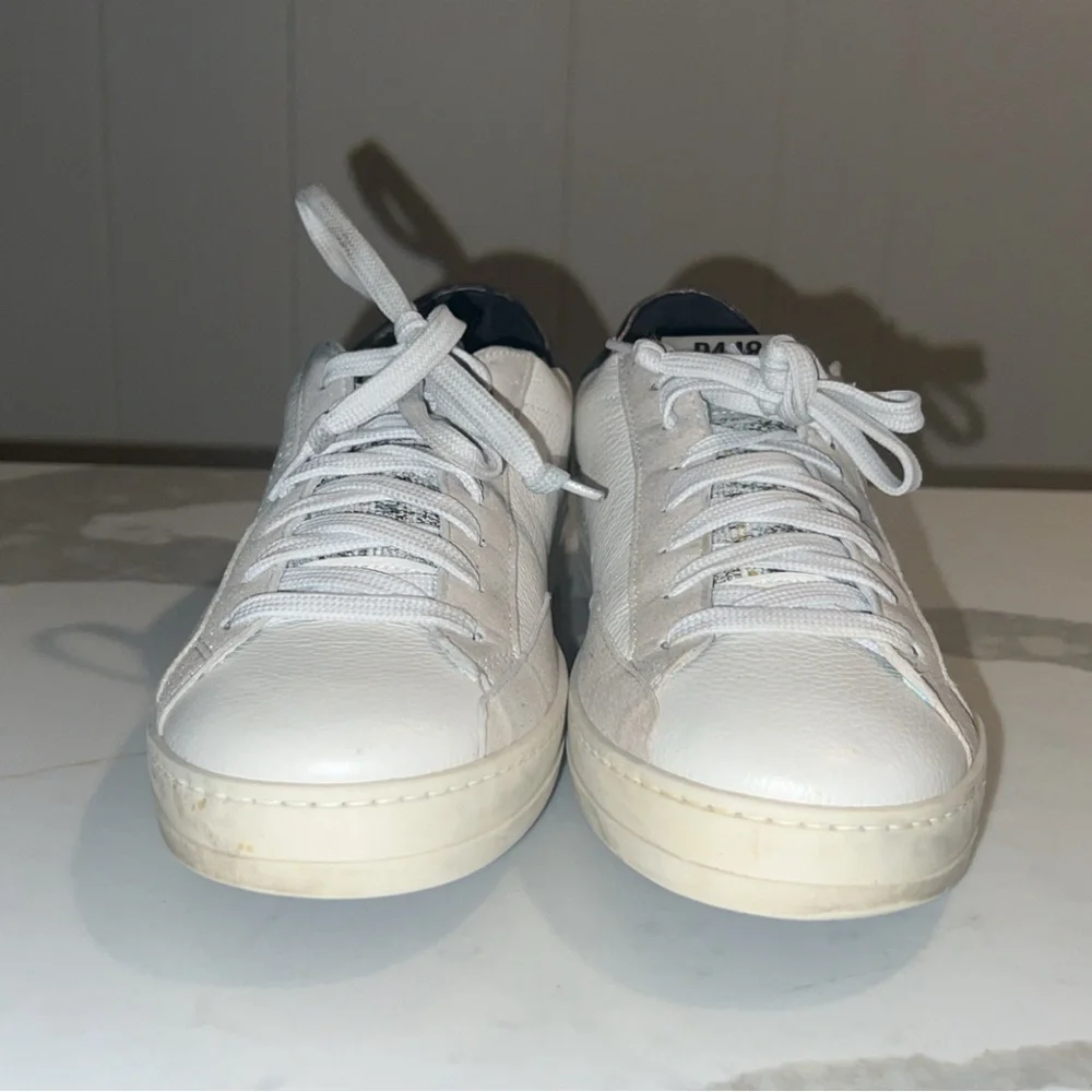 P448 Cream Leather Sneaker